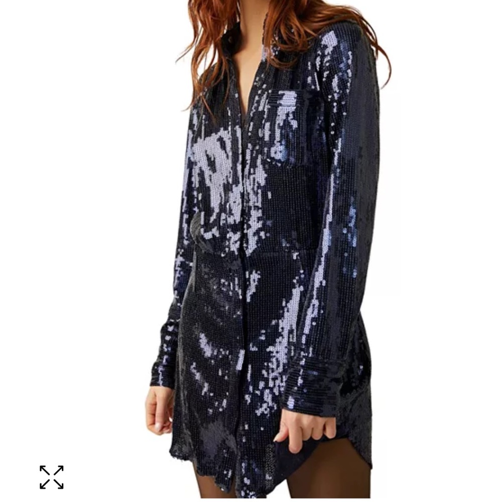 Free People Sequin Mini Dress